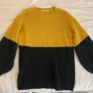 Oversized color block sweater